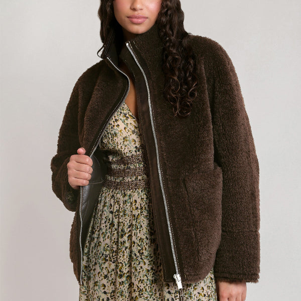 Francine Faux Shearling Jacket