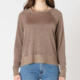 Leanna Raglan Lurex Sweater