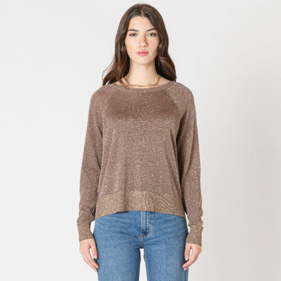 Leanna Raglan Lurex Sweater