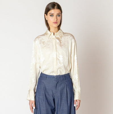 Flora Jacquard Blouse