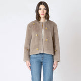 Adelyn Faux Fur Embellished Jacket