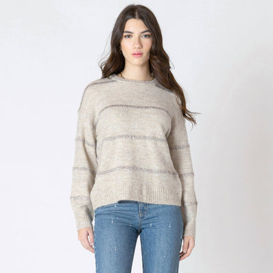 Sydney Sequin Stripe Sweater