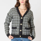 Esme Tweed Texture Cardigan
