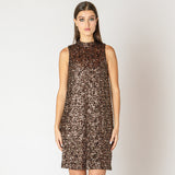Eloise Mock Neck Sequin Dress