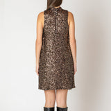 Eloise Mock Neck Sequin Dress