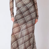Rachael Mesh Midi Skirt