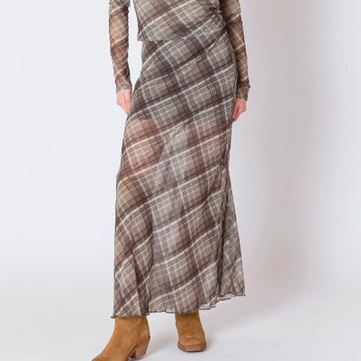 Rachael Mesh Midi Skirt