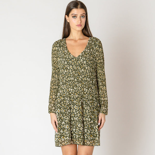 Tammi Pleated A-Line Dress