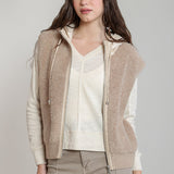 Benni Hooded Boucle Vest