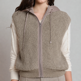 Benni Hooded Boucle Vest