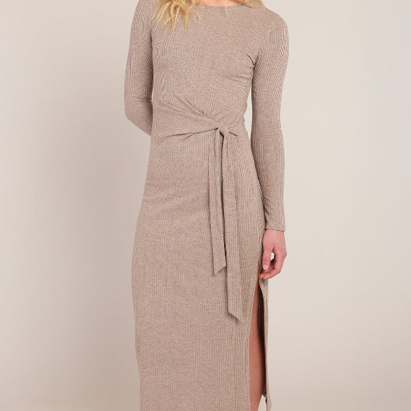 Kayda Knot Waist Long Dress
