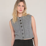 Skyler Cable Knit Vest