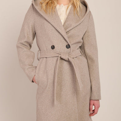 Envy Belted Hooded Coat
