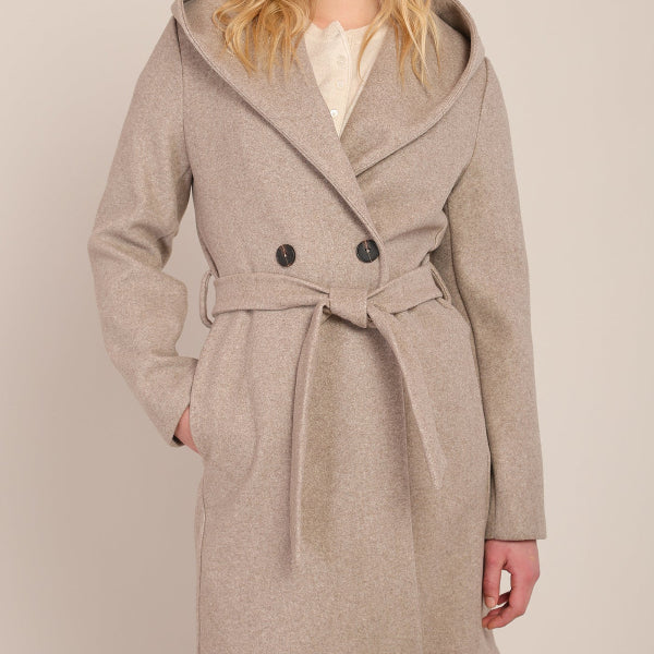 Envy Belted Hooded Coat