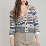 Caley Striped Cardigan