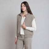 Benni Hooded Boucle Vest