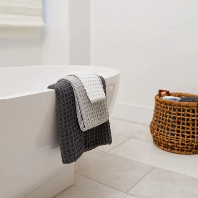 Geometry Waffle Washcloth Set