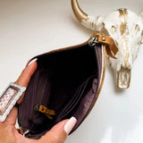 Cowhide Wristlet