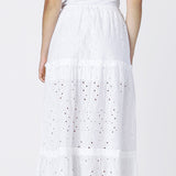 Elena Eyelet Maxi Skirt