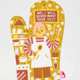 Never Want Your Help Oven Mitt