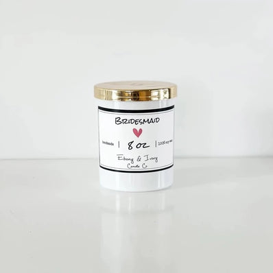 Ebony & Ivory Wedding Candle