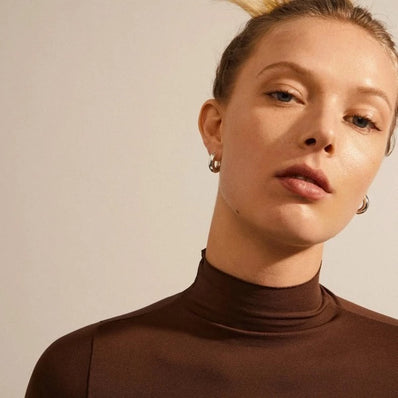 Aica Recycled Chunky Huggie Hoops