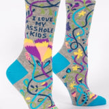 I Love My Asshole Kids Crew Socks