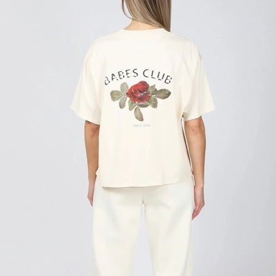 Babes Club Floral Boxy Tee