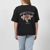 Babes Club Floral Boxy Tee
