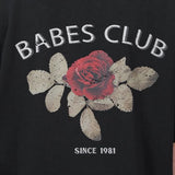 Babes Club Floral Boxy Tee