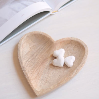 Wooden Heart Tray