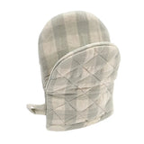 Linen Gingham Oven Mitt