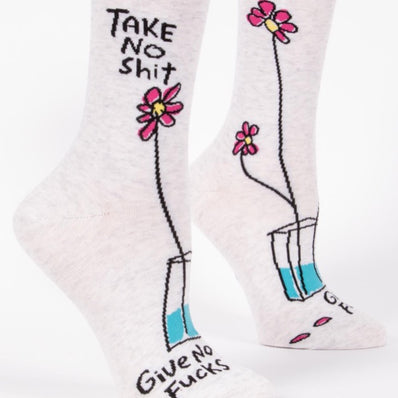 Take No Shit Women's Crew Socks