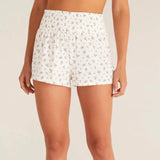 Ditsy Floral Silky Pointelle Shorts