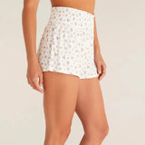 Ditsy Floral Silky Pointelle Shorts