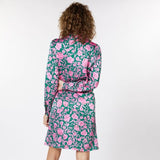 Sari Shimmer Rose Knot Dress