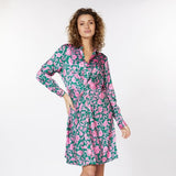 Sari Shimmer Rose Knot Dress