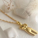 Beauvoir Female Torso Pendant Necklace