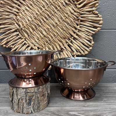 Matte Steel Colander