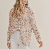 Dune Flowers Button Up