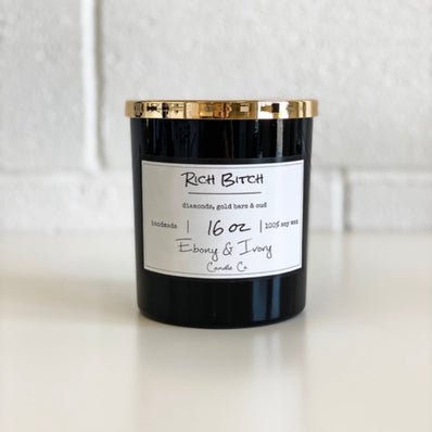 Ebony & Ivory Candle