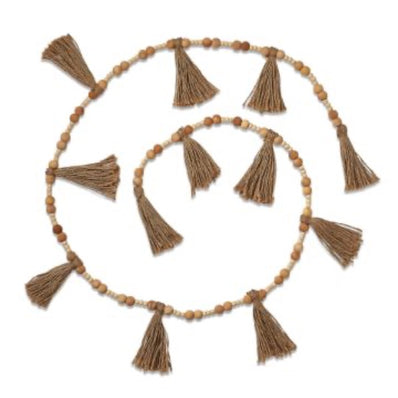 Bead & Jute Tassel Garland