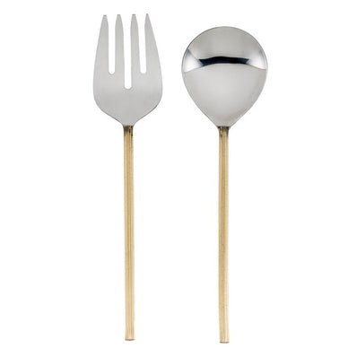 Gear Ribbed Salad Servers
