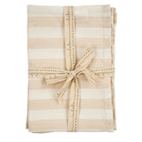 Gingham Stripe Linen Tea Towels Set/2
