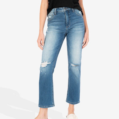 Elizabeth High Rise Fab Ab Straight