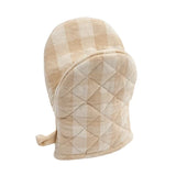 Linen Gingham Oven Mitt