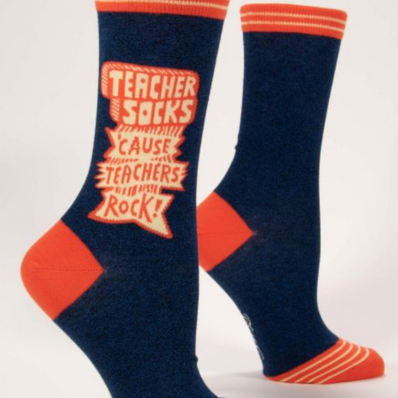 Teachers Rock Crew Socks