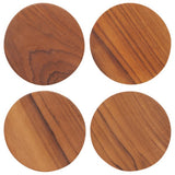 Set/4 Teak Wood Coasters